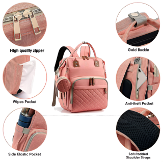 Sac de Maternité Bébé-Rose