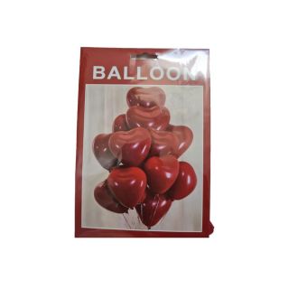Sachet Ballon Double Cœur Rouge - Marone