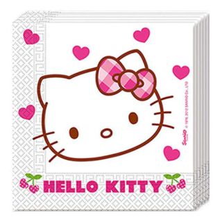 20 serviettes Hello kitty 