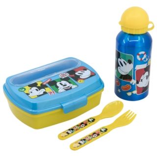 Boite à sandwich avec une bouteille en aluminium Mickey Mouse