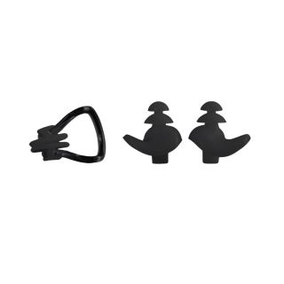 Set de Bouchon d'oreilles de Natation-Noir