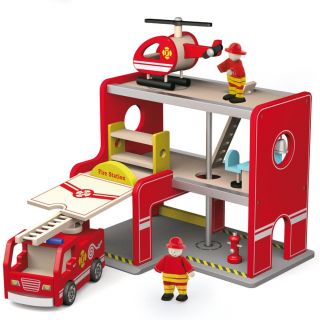 Set pompiers en bois-50828-VIGA