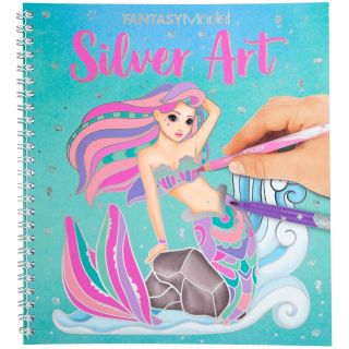 Fantasy Model Colouring Book Silver Art