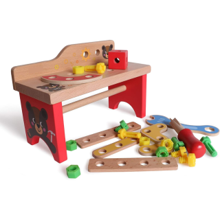 Table à outils en bois pour enfants - Manchot