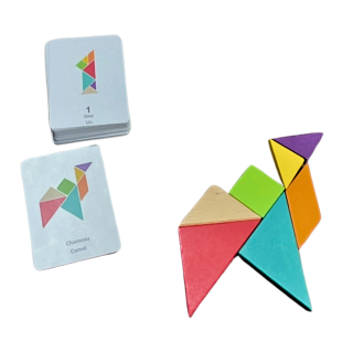 Puzzles De Tangram En Bois - Manchot