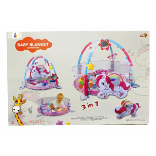 Tapis d'éveil 3 en 1 Licorne Pour Fille