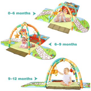 Tapis maisonnette d'éveil 3 en 1