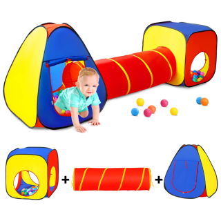 Tente avec tunnel 100 balles