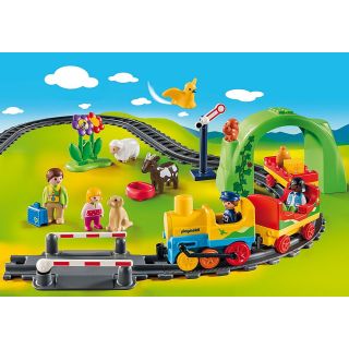 Train avec passagers et circuit - Playmobil