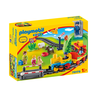 Train avec passagers et circuit-Playmobil