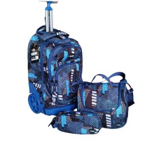 Trolley 18" 2barres+Sac à Gouter +Trousse Avec Base Rigide  + Porte Clé-Modèle 2