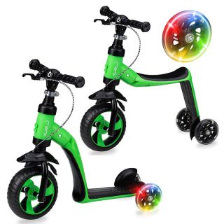 MoMi Trottinette 2 en 1 Elios Vert