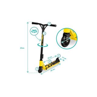 Trottinette acrobatique Qkids Ivo Jaune