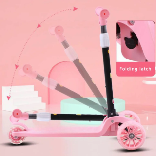 Trottinette Pliable -,Rose 