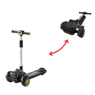 Trottinette Voiture Pour Enfant Pliable et Musical-Noir
