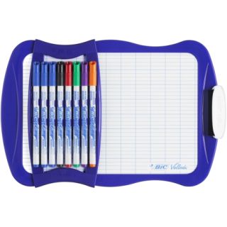 VELLEDA ARDOISE Deux Faces avec 8 FEUTRES et EFFACEUR - BIC