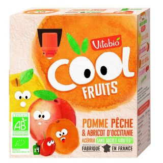 VITABIO COOL FRUITS POMME PECHE ABRICOT 