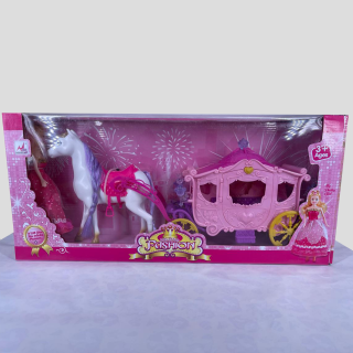Carrosse de Princesse avec Cheval