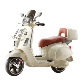 Moto Vespa Électrique 12V Pour Enfants -Beige